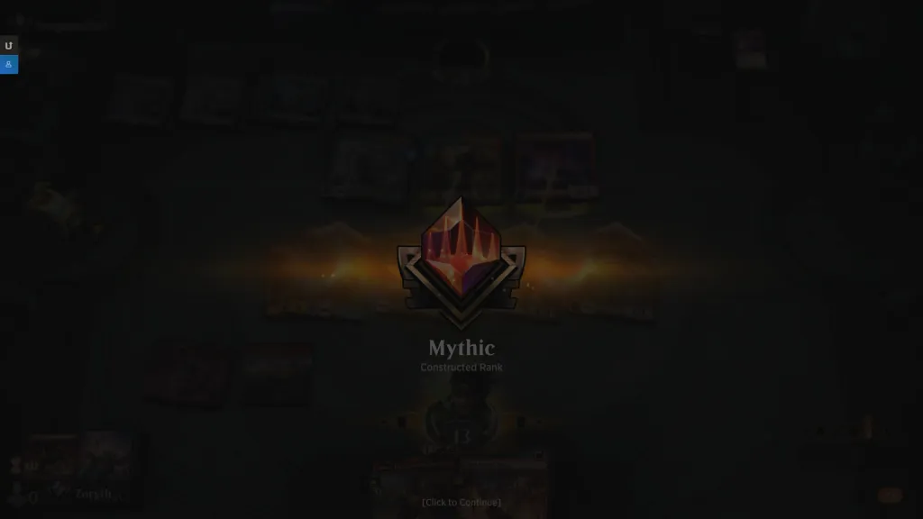 Mythic rank in Magic Arena.